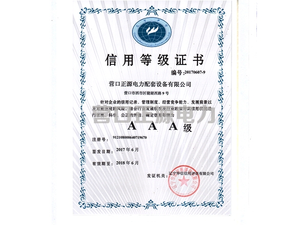 信用等級證明
